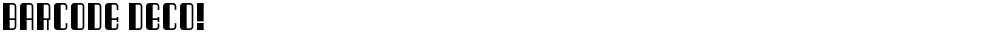 Barcode Deco!