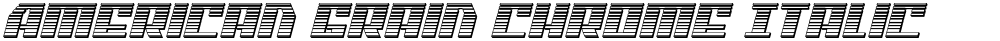 American Grain Chrome Italic