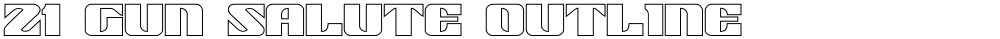 21 Gun Salute Outline