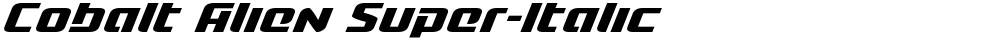 Cobalt Alien Super-Italic