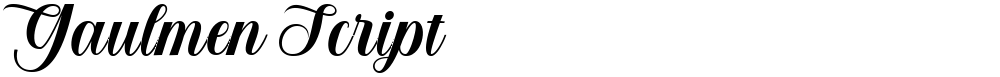Gaulmen Script