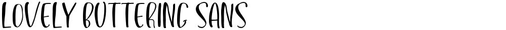 Lovely Buttering Sans