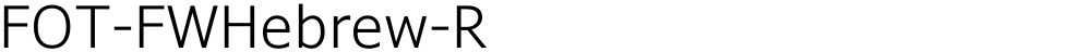 FOT-FWHebrew-R