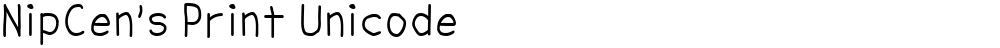 NipCen's Print Unicode