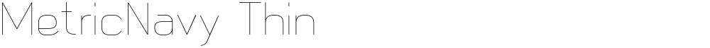 MetricNavy Thin