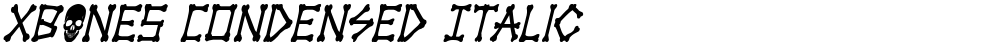 xBONES Condensed Italic