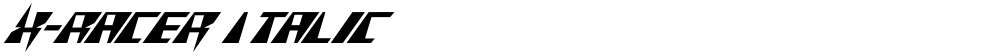 X-Racer Italic