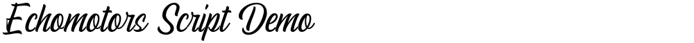 Echomotors Script Demo