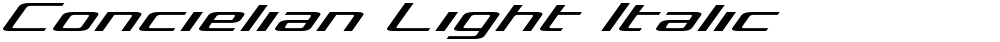 Concielian Light Italic