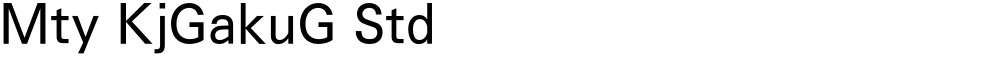 Mty KjGakuG Std