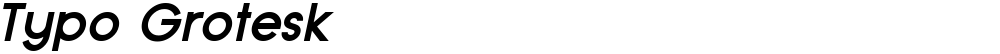 Typo Grotesk