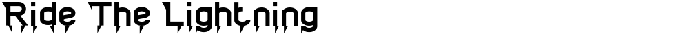Ride The Lightning