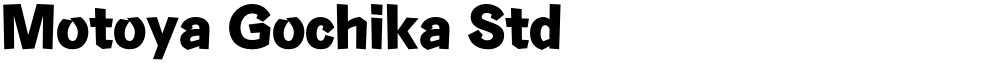 Motoya Gochika Std