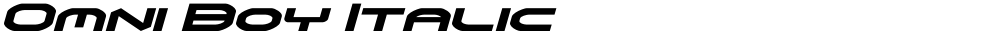 Omni Boy Italic
