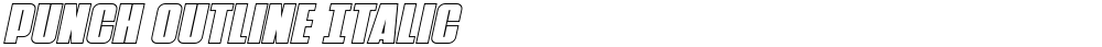 Punch Outline Italic