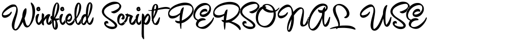 Winfield Script PERSONAL USE