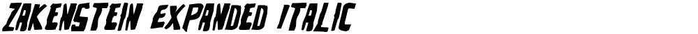 Zakenstein Expanded Italic