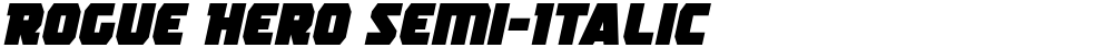 Rogue Hero Semi-Italic