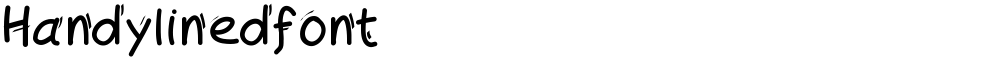 Handylinedfont