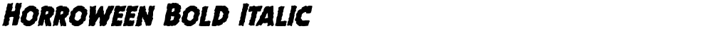 Horroween Bold Italic