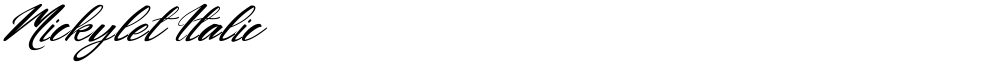 Mickylet Italic