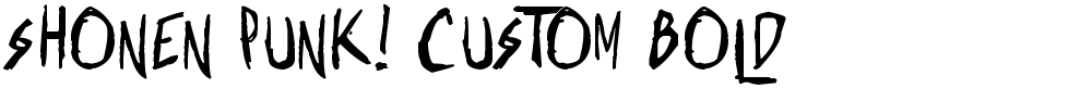 Shonen Punk! Custom Bold