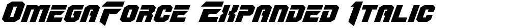 OmegaForce Expanded Italic