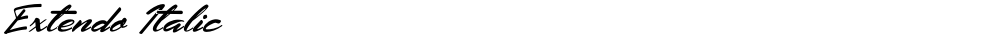 Extendo Italic