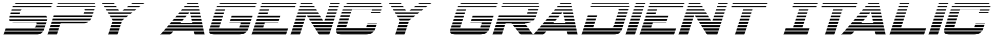 Spy Agency Gradient Italic