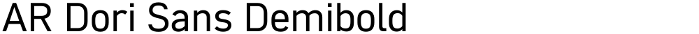 AR Dori Sans Demibold