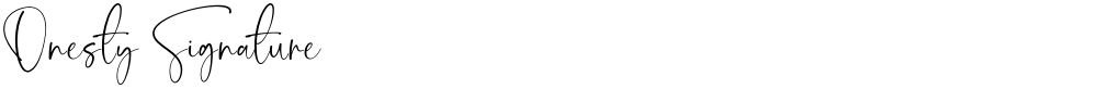 Onesty Signature