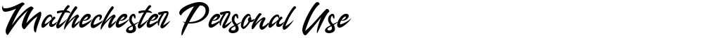 Mathechester Personal Use