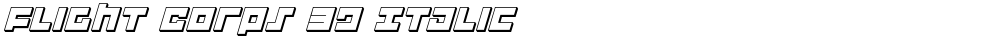 Flight Corps 3D Italic