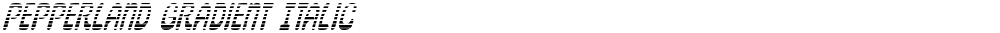 Pepperland Gradient Italic