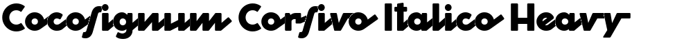 Cocosignum Corsivo Italico Heavy