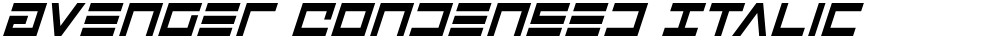 Avenger Condensed Italic