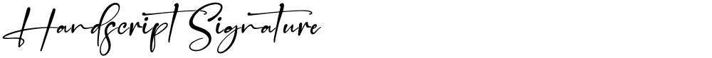 Handscript Signature