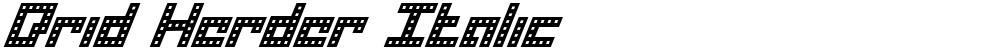 Drid Herder Italic