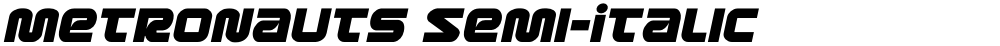 Metronauts Semi-Italic