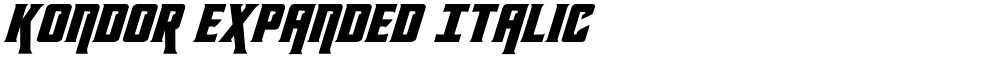 Kondor Expanded Italic