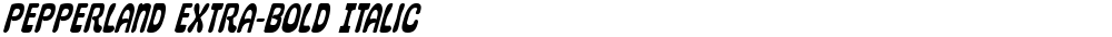Pepperland Extra-Bold Italic