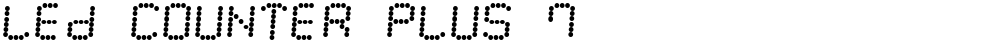 LED Counter Plus 7