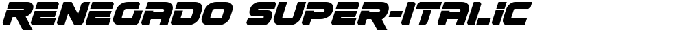 Renegado Super-Italic
