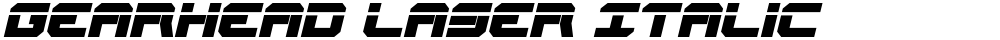 Gearhead Laser Italic