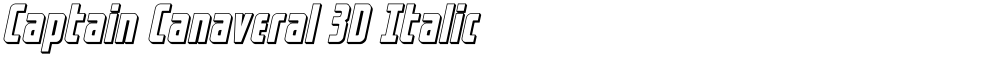 Captain Canaveral 3D Italic