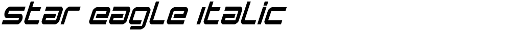 Star Eagle Italic