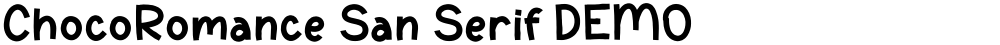 ChocoRomance San Serif DEMO