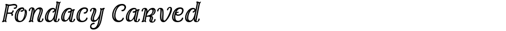 Fondacy Carved