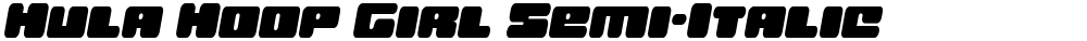 Hula Hoop Girl Semi-Italic
