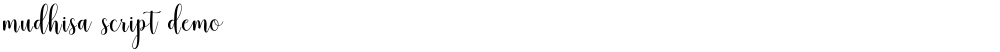 mudhisa script demo